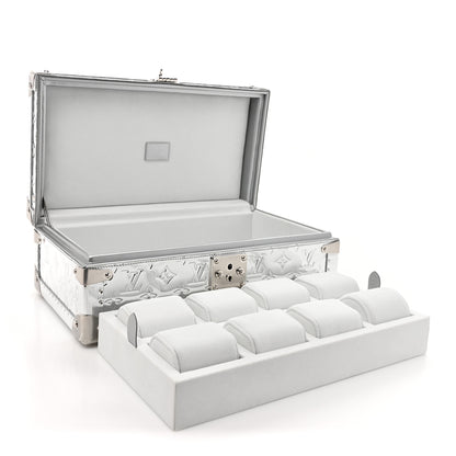 Louis Vuitton Monogram Miroir Coffret 8 Watch Case Silver 6 of 11