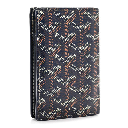 Goyard Goyardine Saint Pierre Card Holder Navy 3 of 9