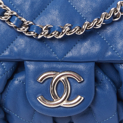 Chanel Washed Lambskin Chain Around Medium Messenger Blue 8 of 10