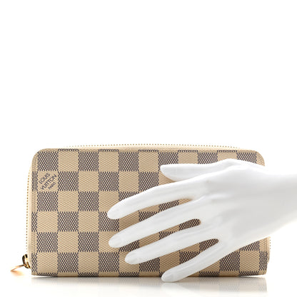 Louis Vuitton Damier Azur Zippy Wallet 2 of 13