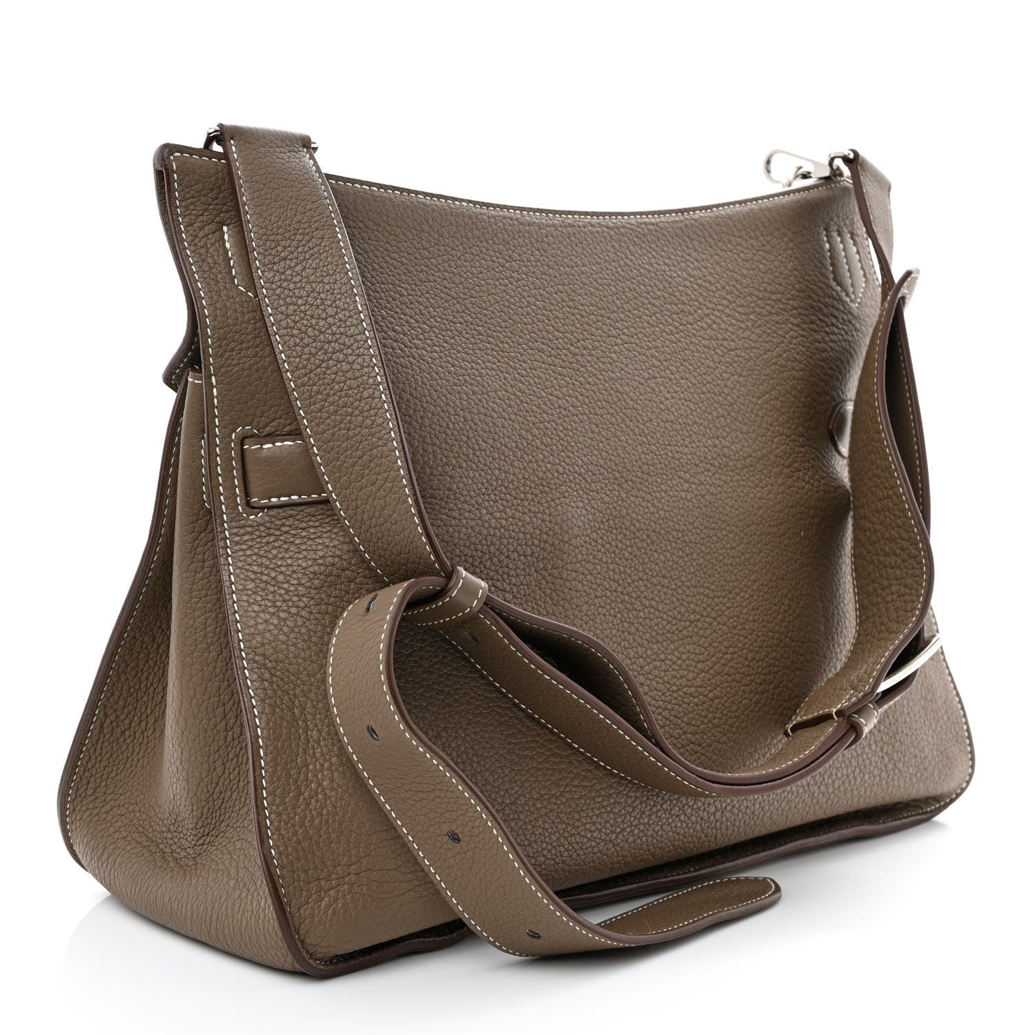 Hermes Taurillon Clemence Jypsiere 37 Etoupe 3 of 12