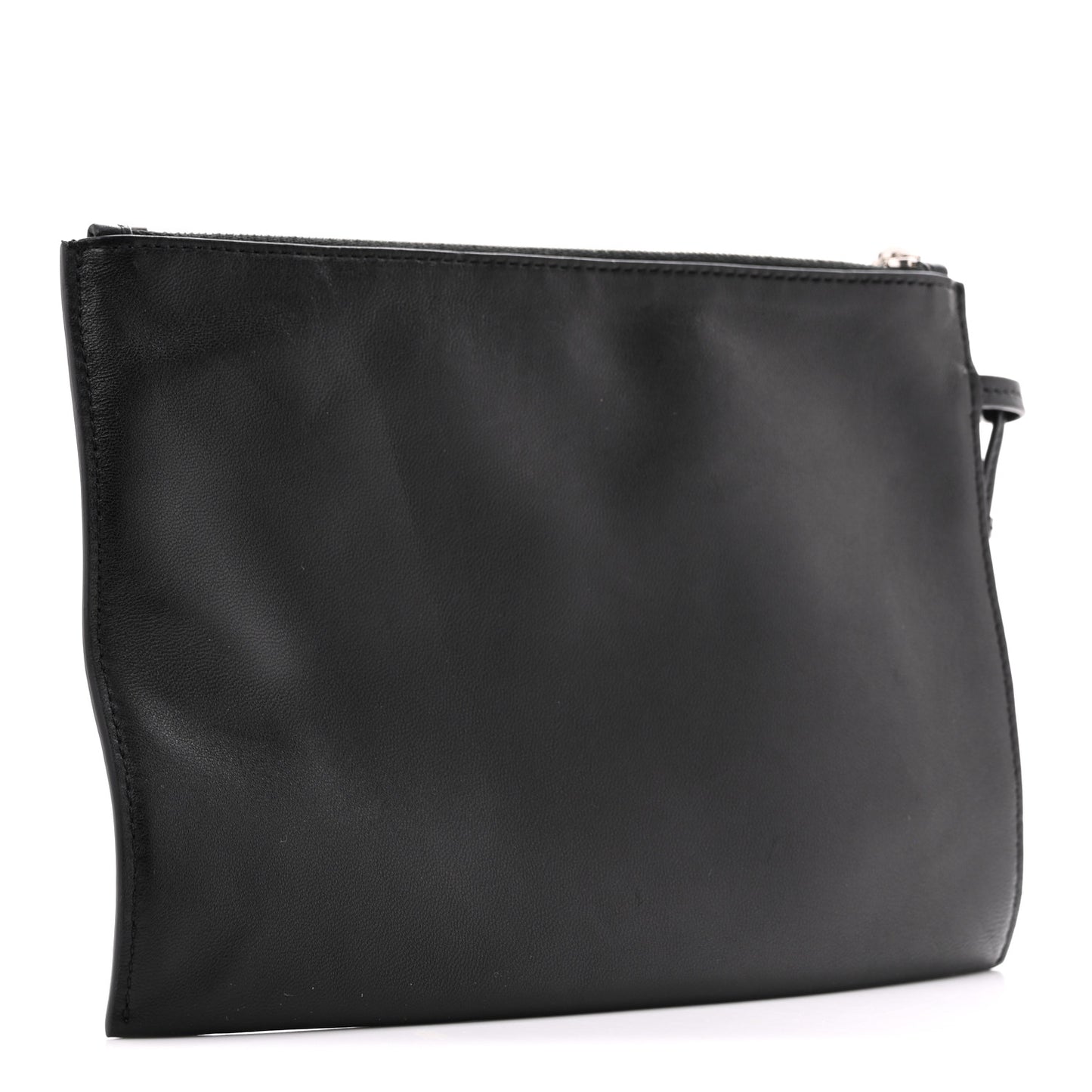Nappa Wristlet Pouch Black