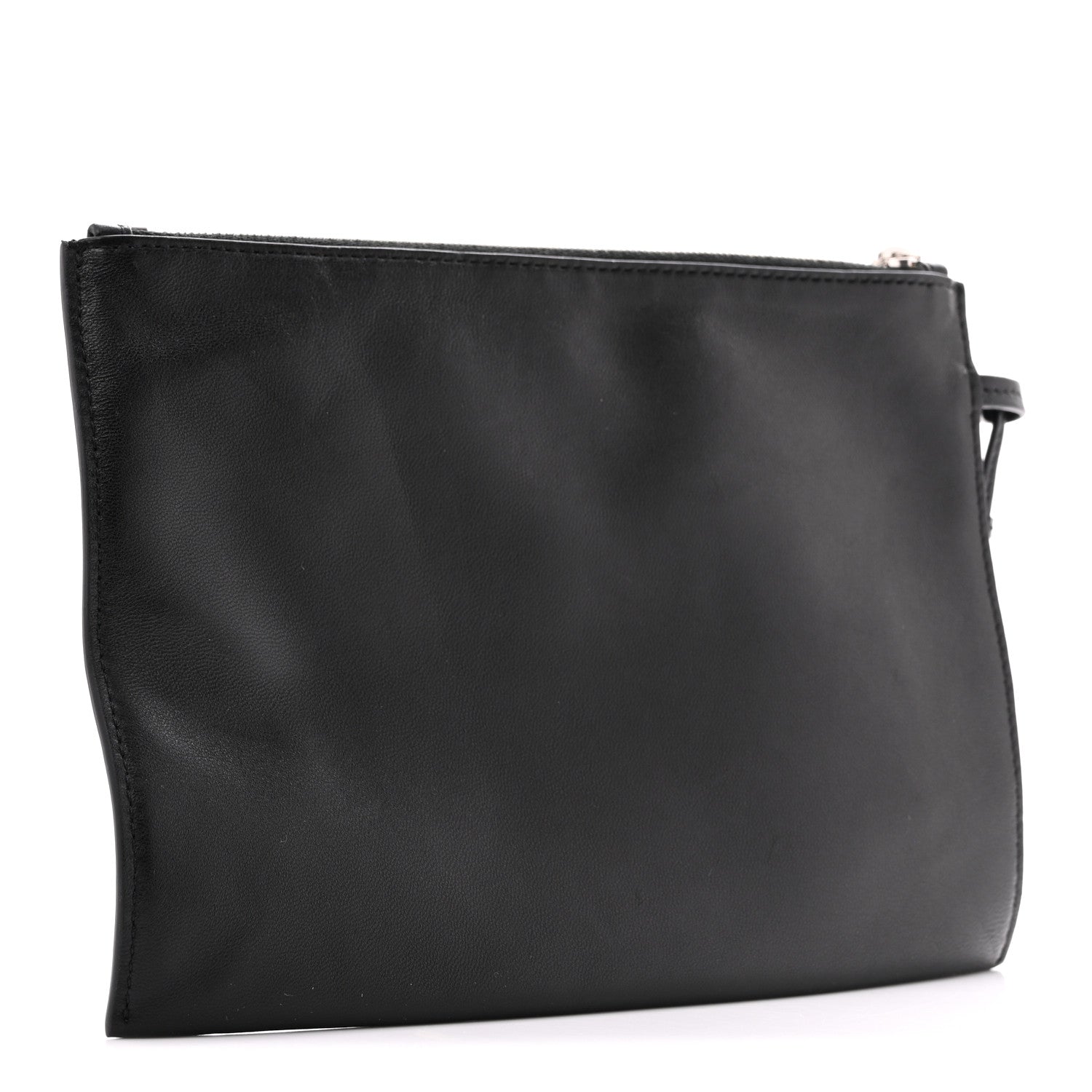 The Row Nappa Wristlet Pouch Black 3 of 8