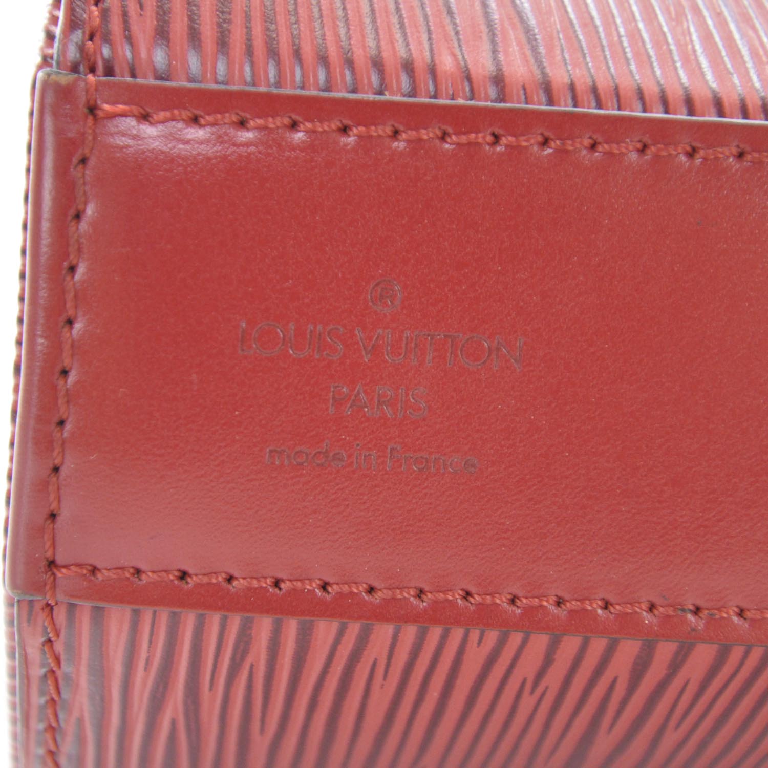 Louis Vuitton Epi Sac Seau Red 9 of 10