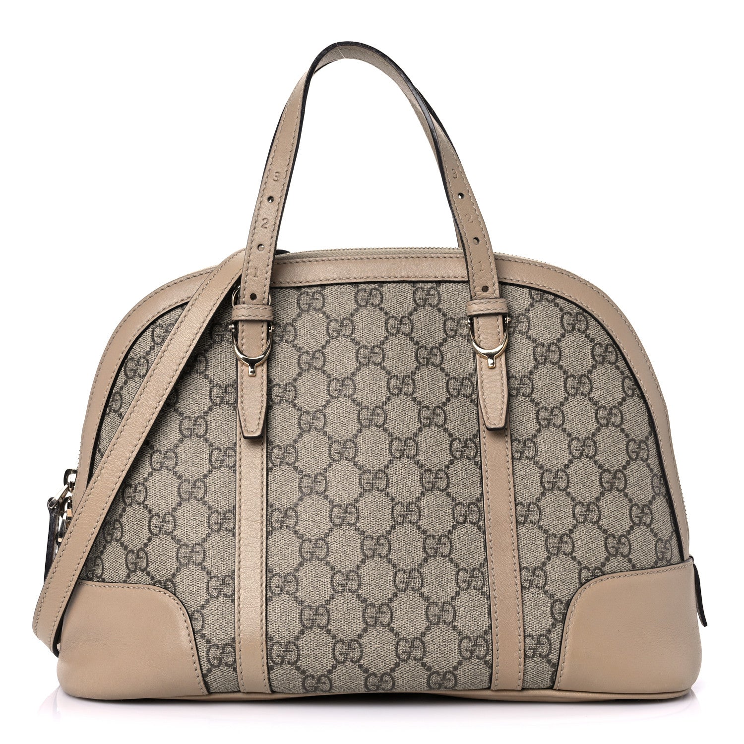 Gucci GG Supreme Monogram Small Nice Top Handle Dome Bag Beige 1 of 14