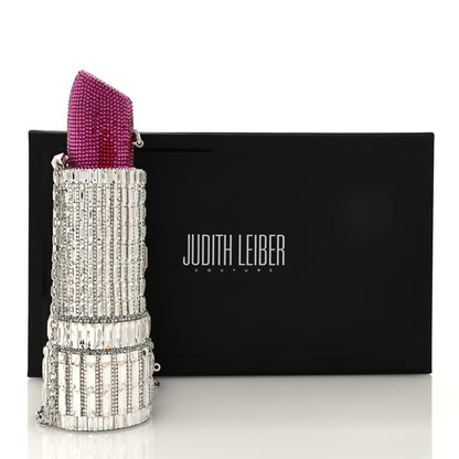 Judith Leiber Crystal Lipstick Pinkie Clutch 10 of 10