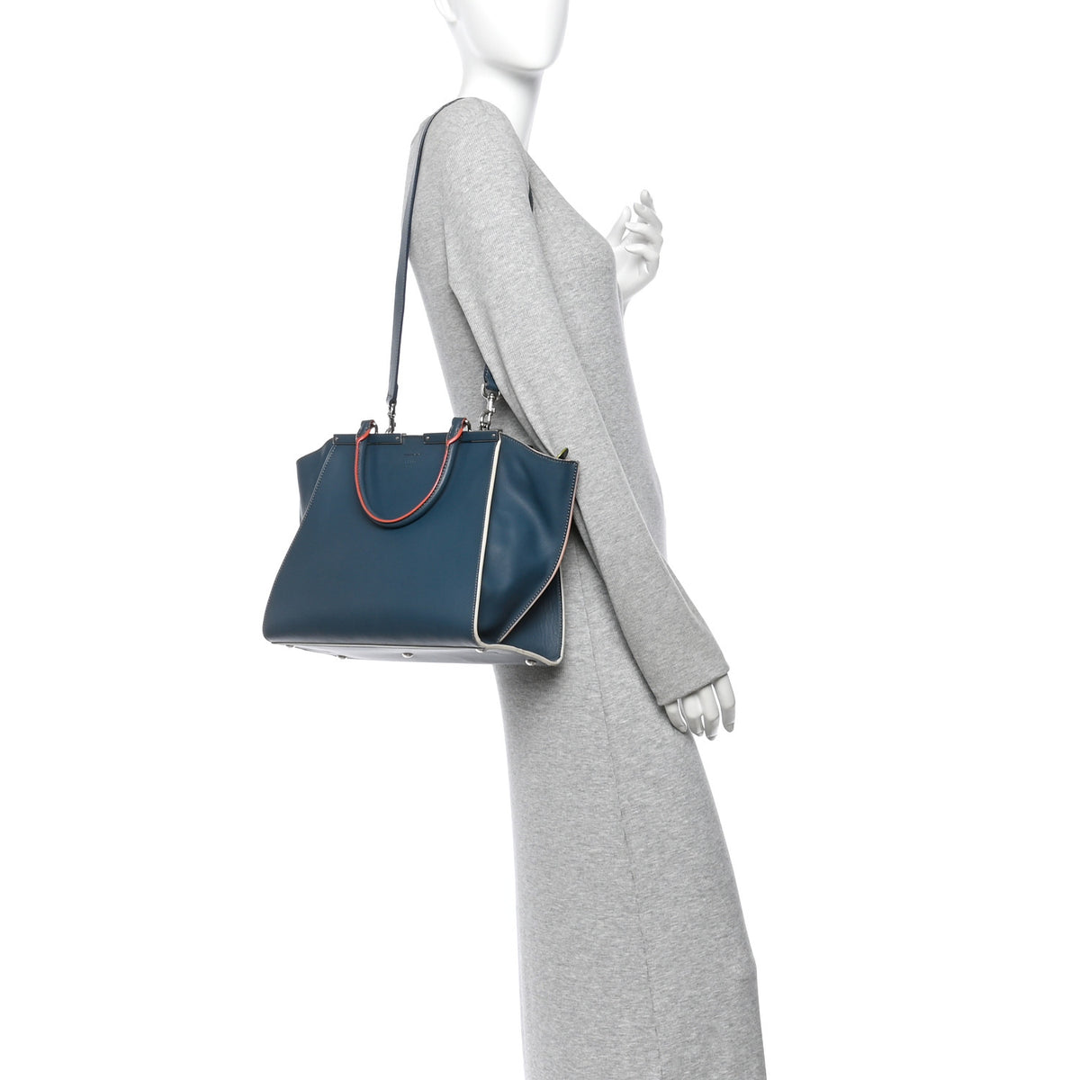 Vitello Dolce Century Petite 3Jours Tote Pavone