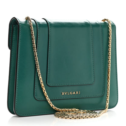 Bulgari Calfskin Serpenti Forever Crossbody Bag Emerald Green 3 of 13