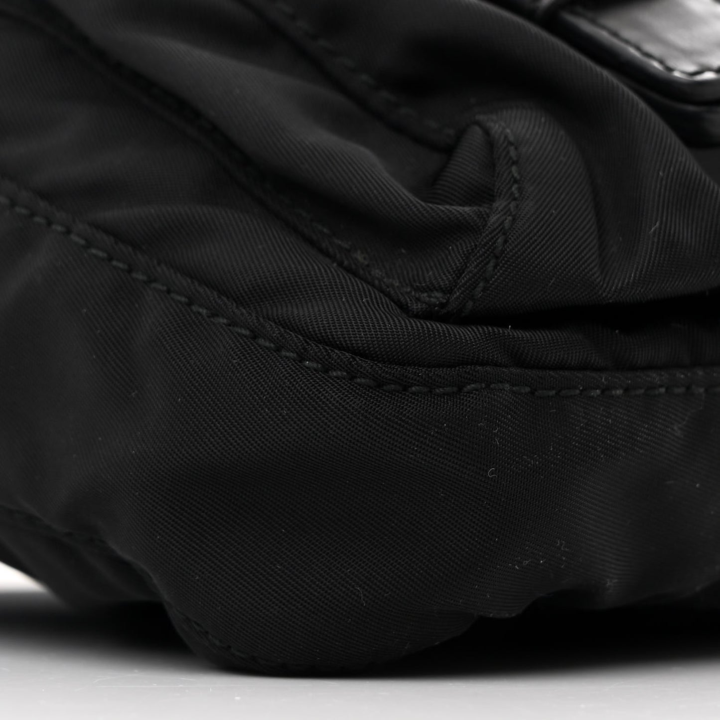Tessuto Nylon Saffiano Belt Bag Black