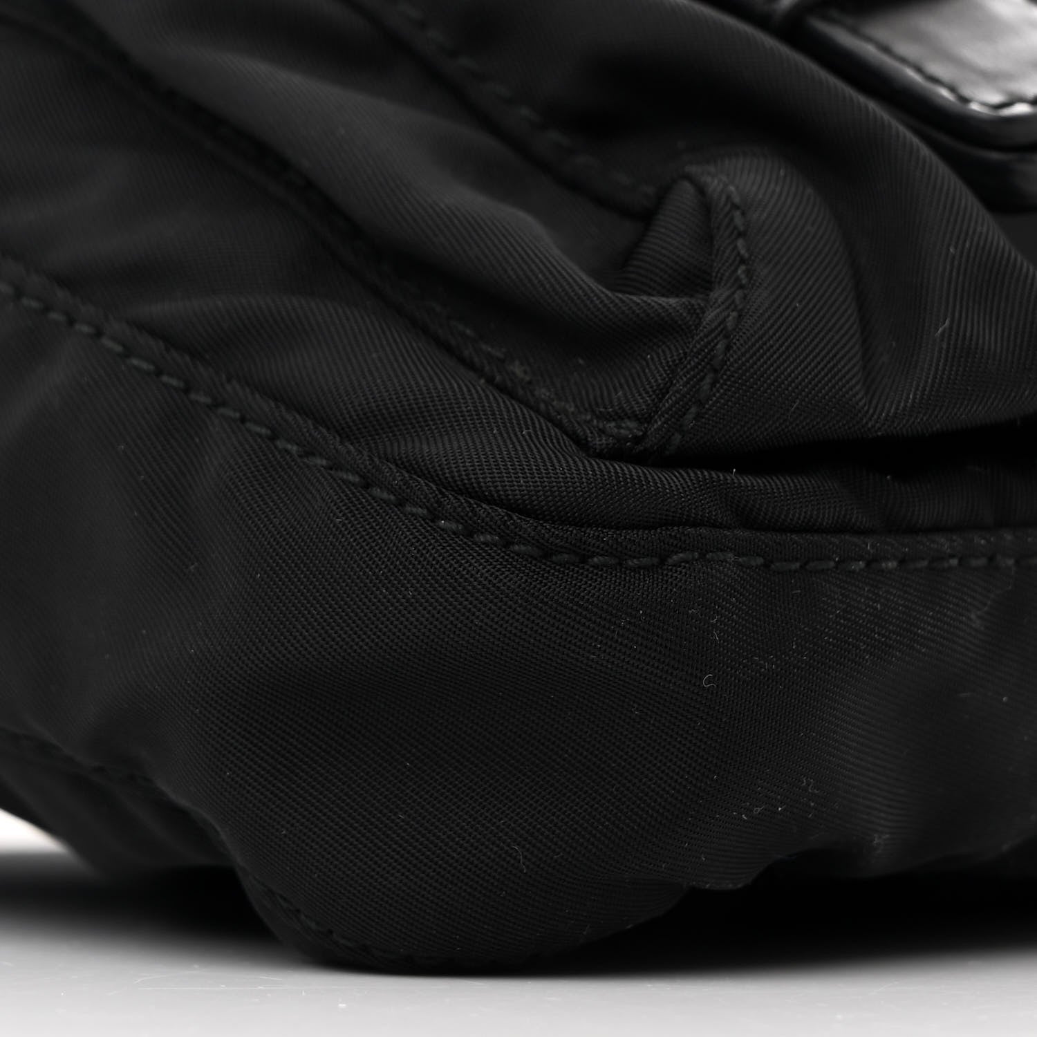 Prada Tessuto Nylon Saffiano Belt Bag Black 9 of 10