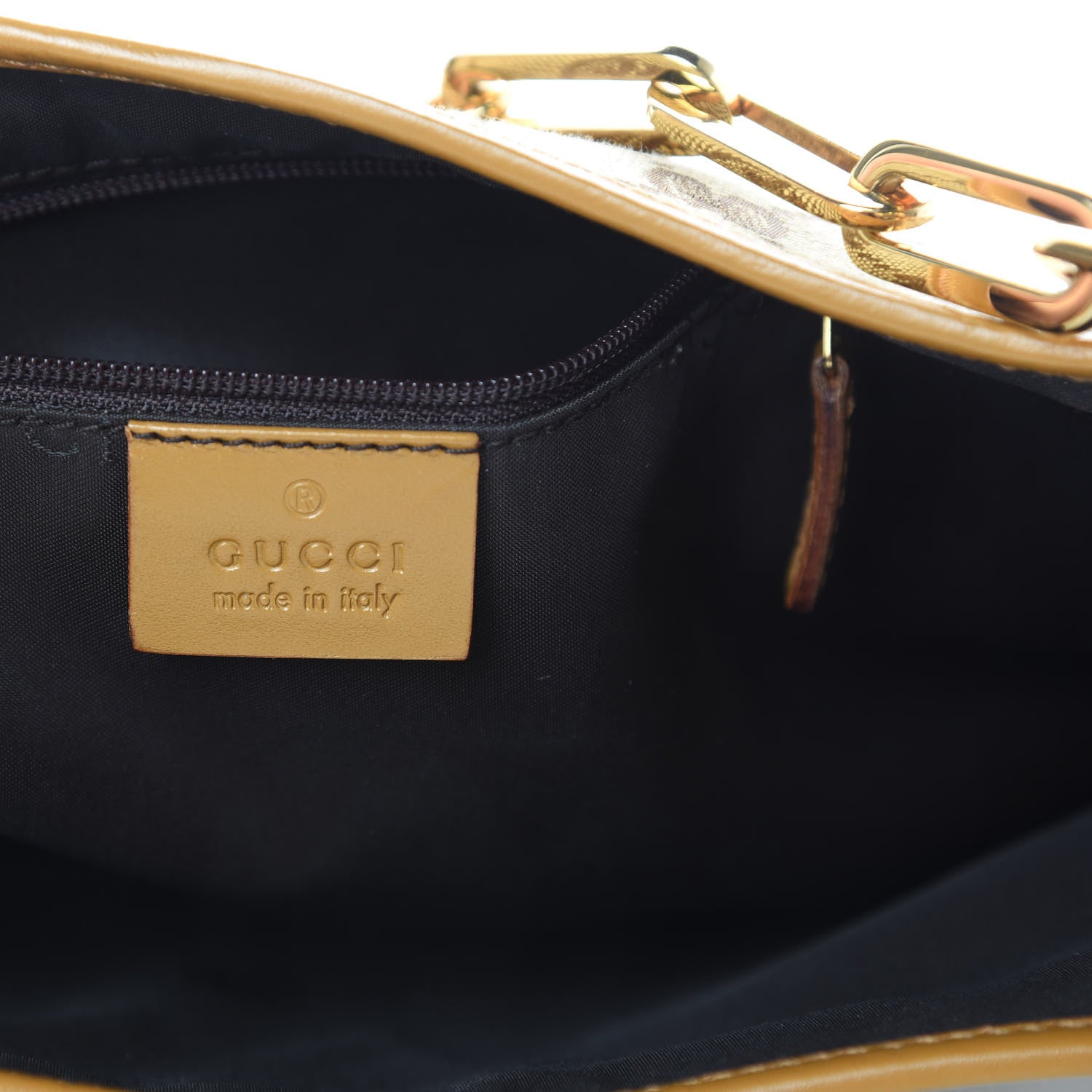 Gucci Monogram Jackie O Chain Hobo Tan 6 of 17