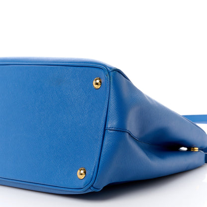 Prada Saffiano Lux Medium Galleria Double Zip Tote Azzurro 13 of 23