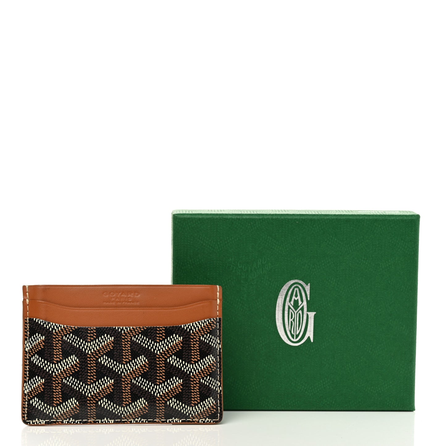 Goyardine Saint Sulpice Card Holder Black Gold