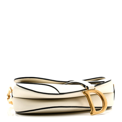 Christian Dior Grained Calfskin Saddle Bag White 4 of 11
