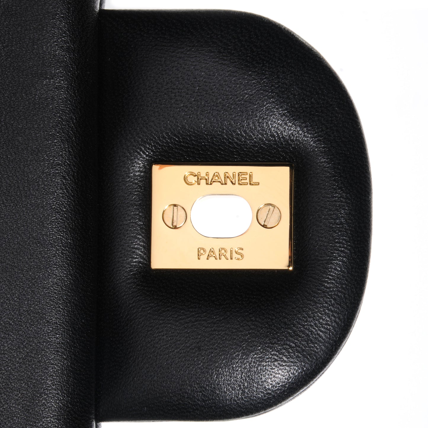 Lambskin Jumbo Double Flap Black