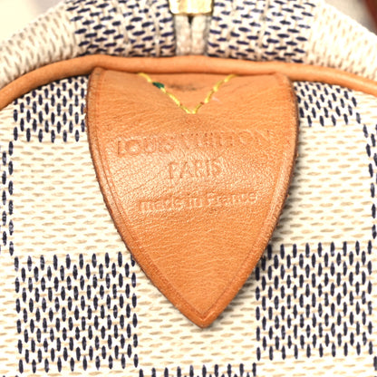 Louis Vuitton Damier Azur Speedy 30 6 of 17