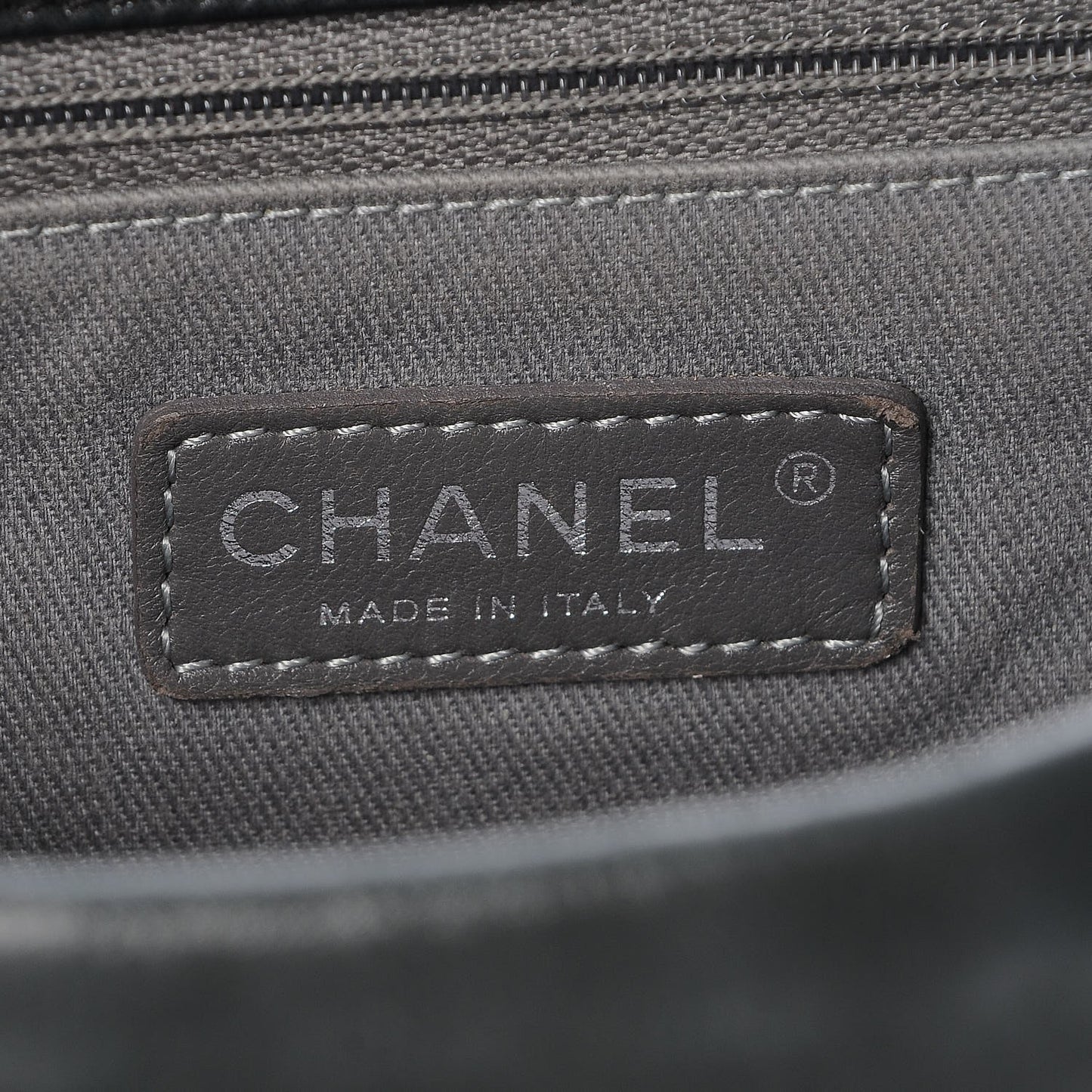 Iridescent Calfskin Glint Accordion Flap Black