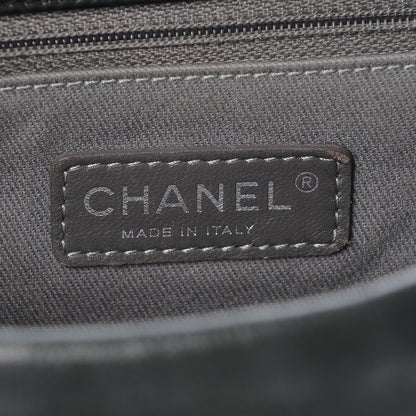 Chanel Iridescent Calfskin Glint Accordion Flap Black 7 of 8