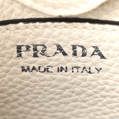 Prada Vitello Daino Soft Mini Hobo Messenger Bag White 6 of 10