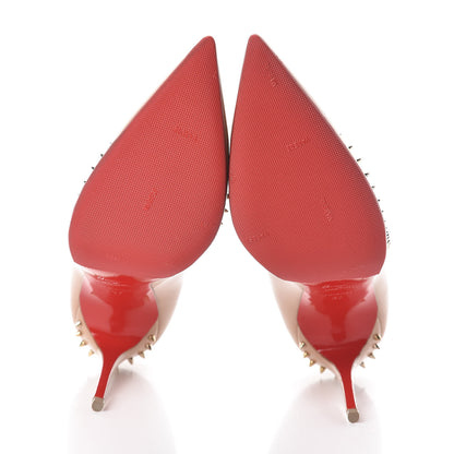Christian Louboutin Patent Anjalina 100 Pumps 37 Nude 7 of 7