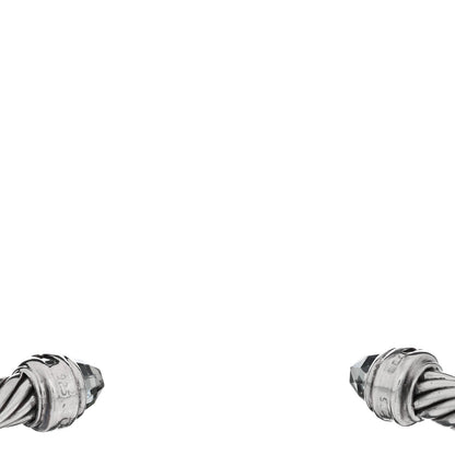 David Yurman Sterling Silver Diamond Prasiolite 5mm Cable Classics Bracelet 3 of 3