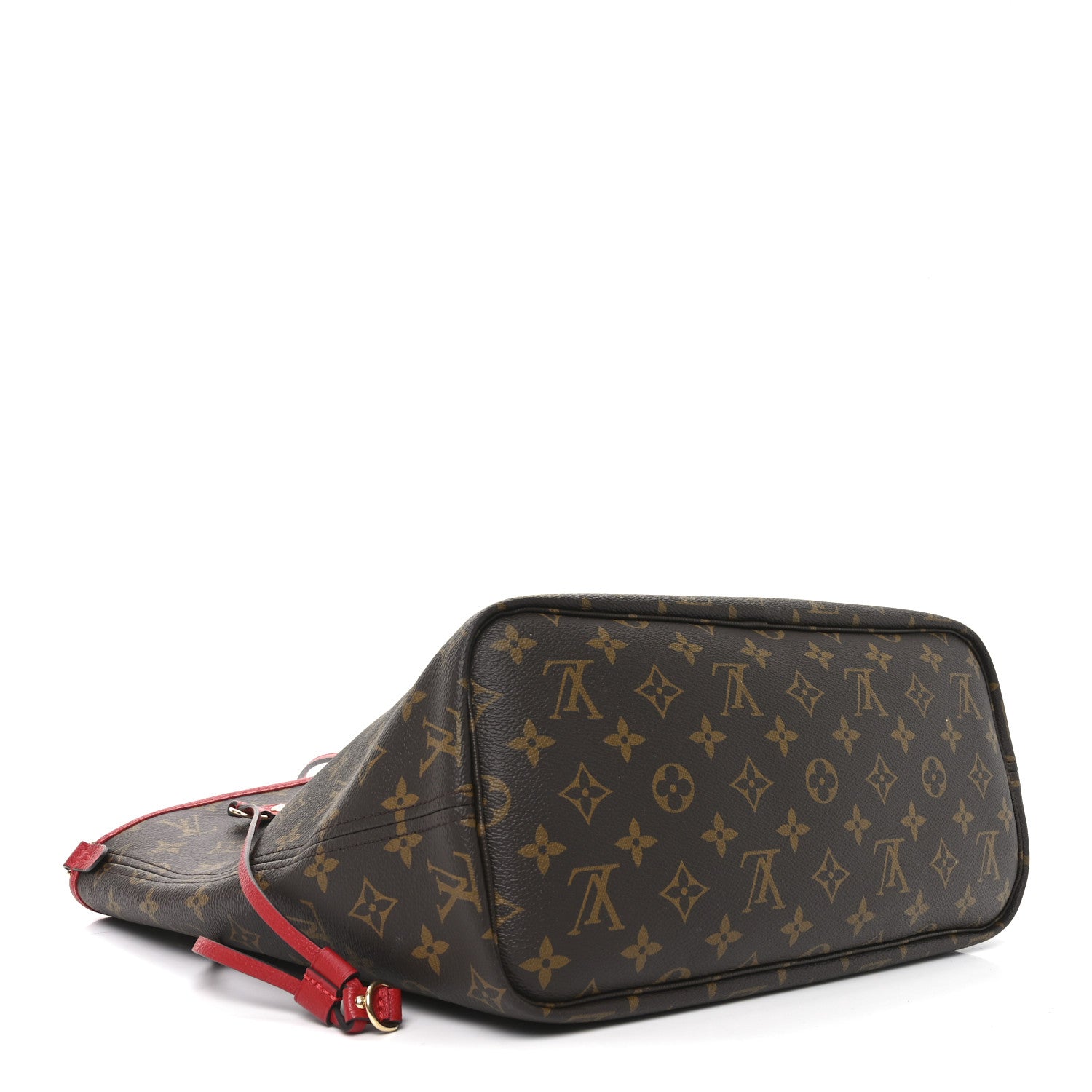 Louis Vuitton Monogram Inside Out Neverfull Bandouliere MM Sari Red 4 of 9