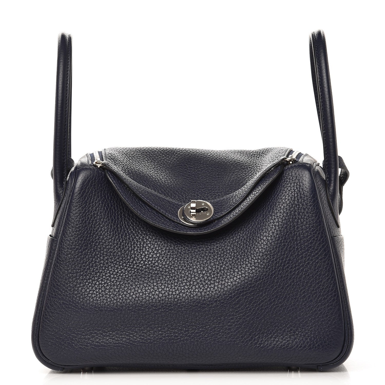 Hermes Taurillon Clemence Lindy 26 Bleu Nuit 1 of 8