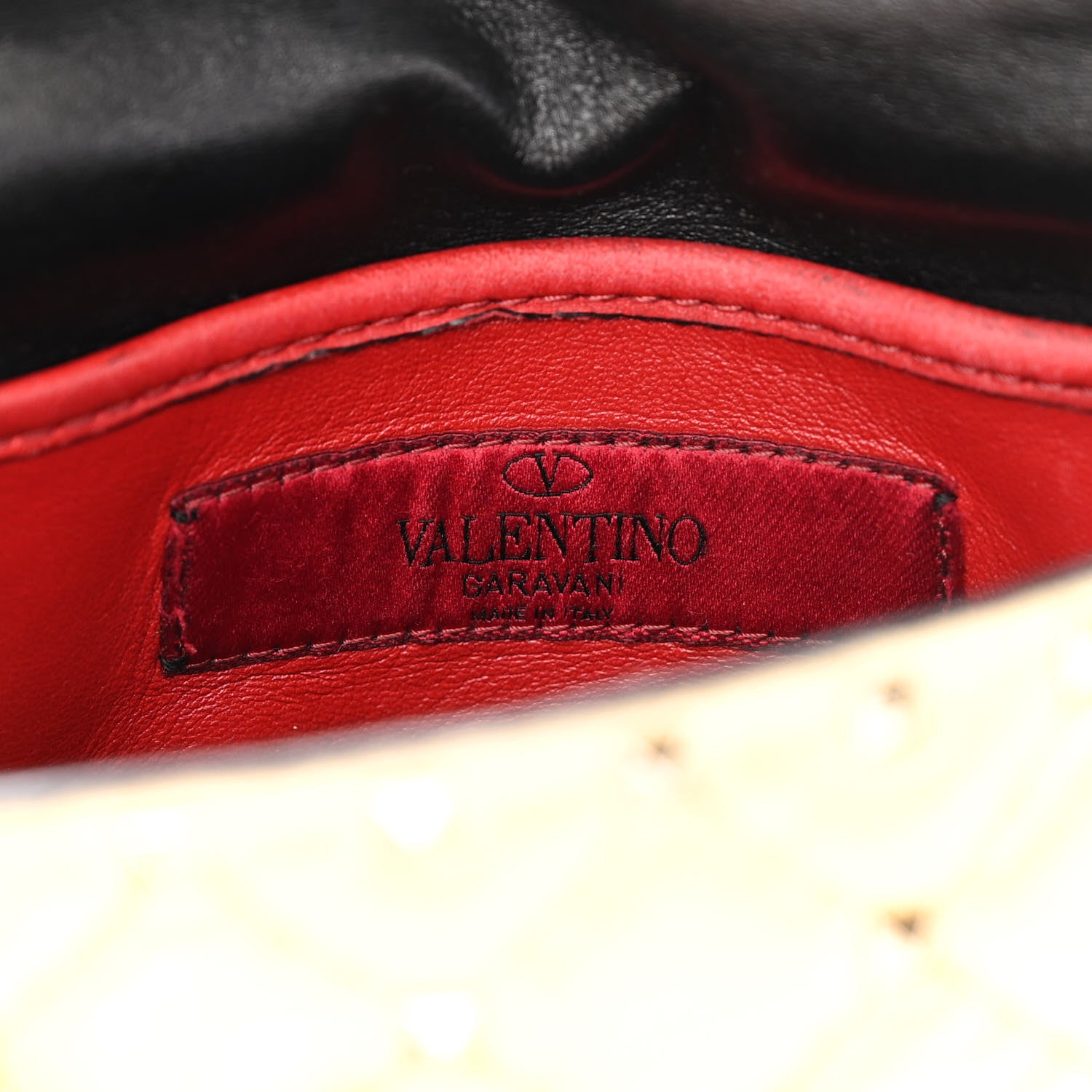 Valentino Garavani Metallic Wrinkled Lambskin Small Rockstud Spike Shoulder Bag Platino 5 of 11