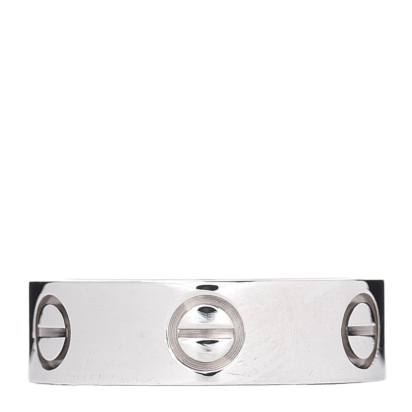 18K White Gold 5.5mm LOVE Ring 52 6