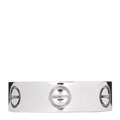 Cartier 18K White Gold 5.5mm LOVE Ring 52 6 3 of 5
