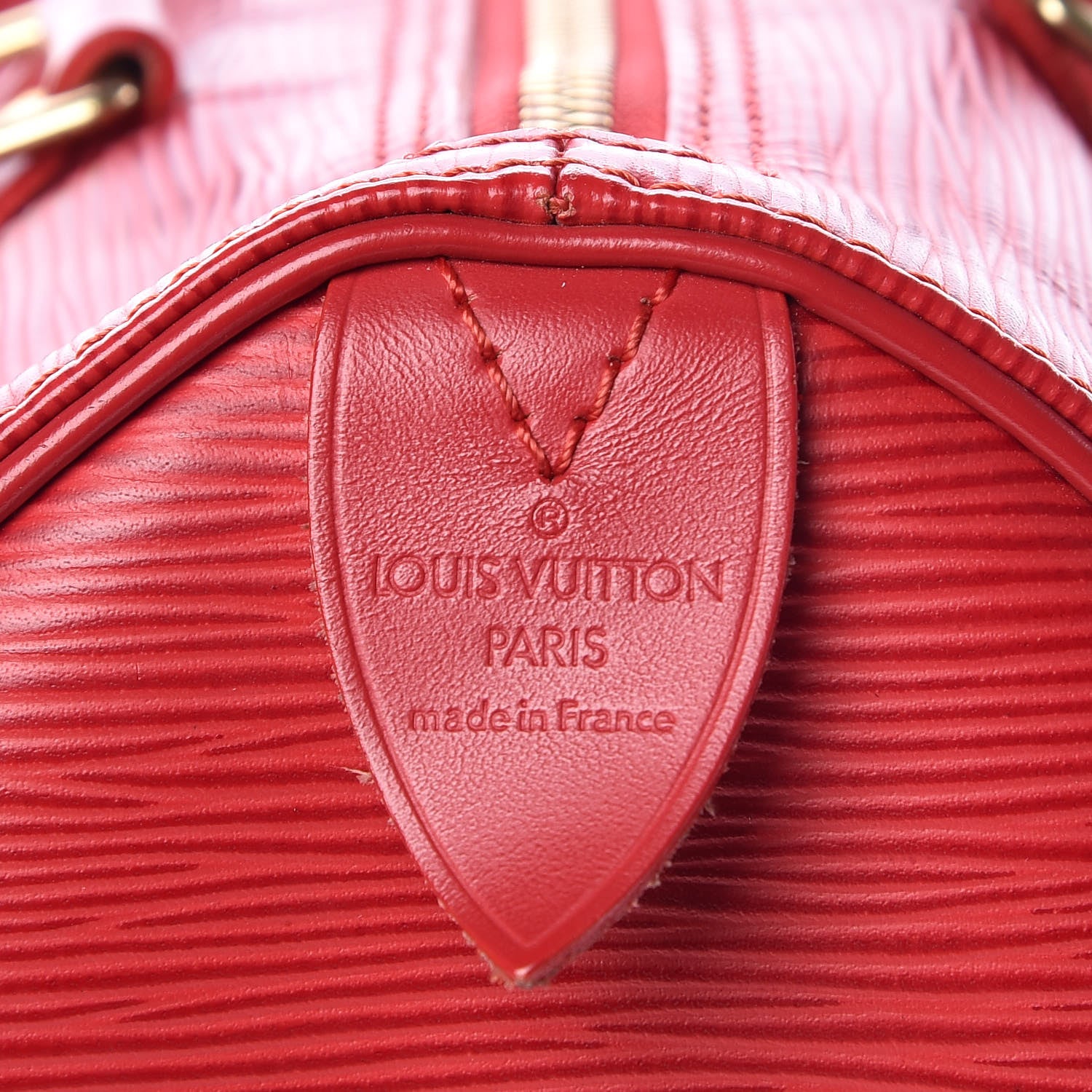 Louis Vuitton Epi Speedy 25 Castillan Red 5 of 13
