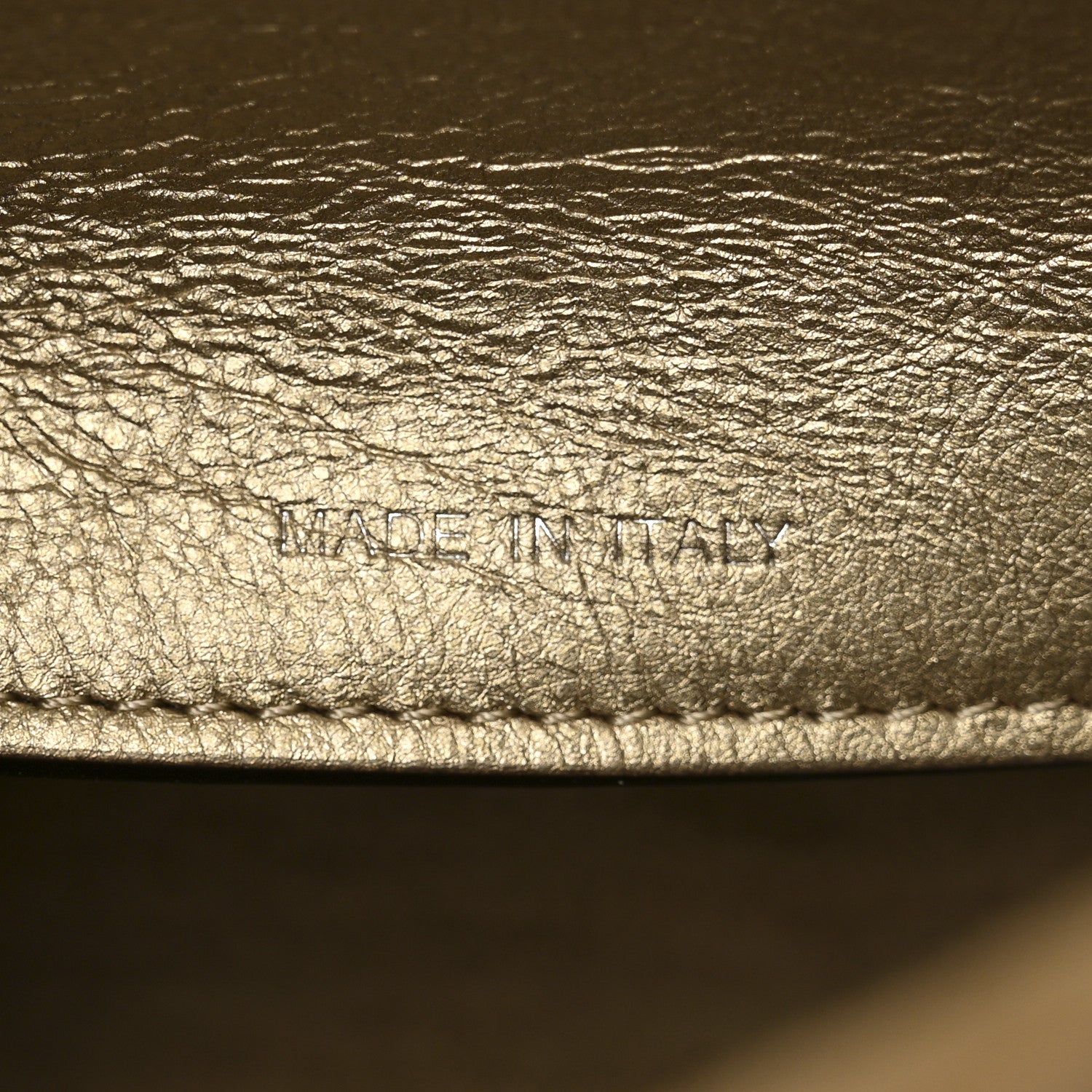 Fendi Metallic Vitello Medium Soft Peekaboo Gold 6 of 10