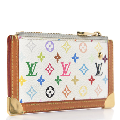 Louis Vuitton Monogram Multicolor Key Pouch White 3 of 7