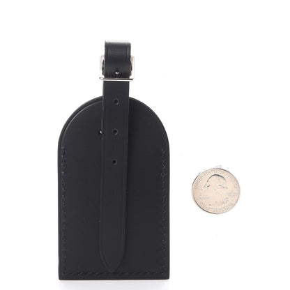 Louis Vuitton Calfskin Luggage Tag Black 2 of 6