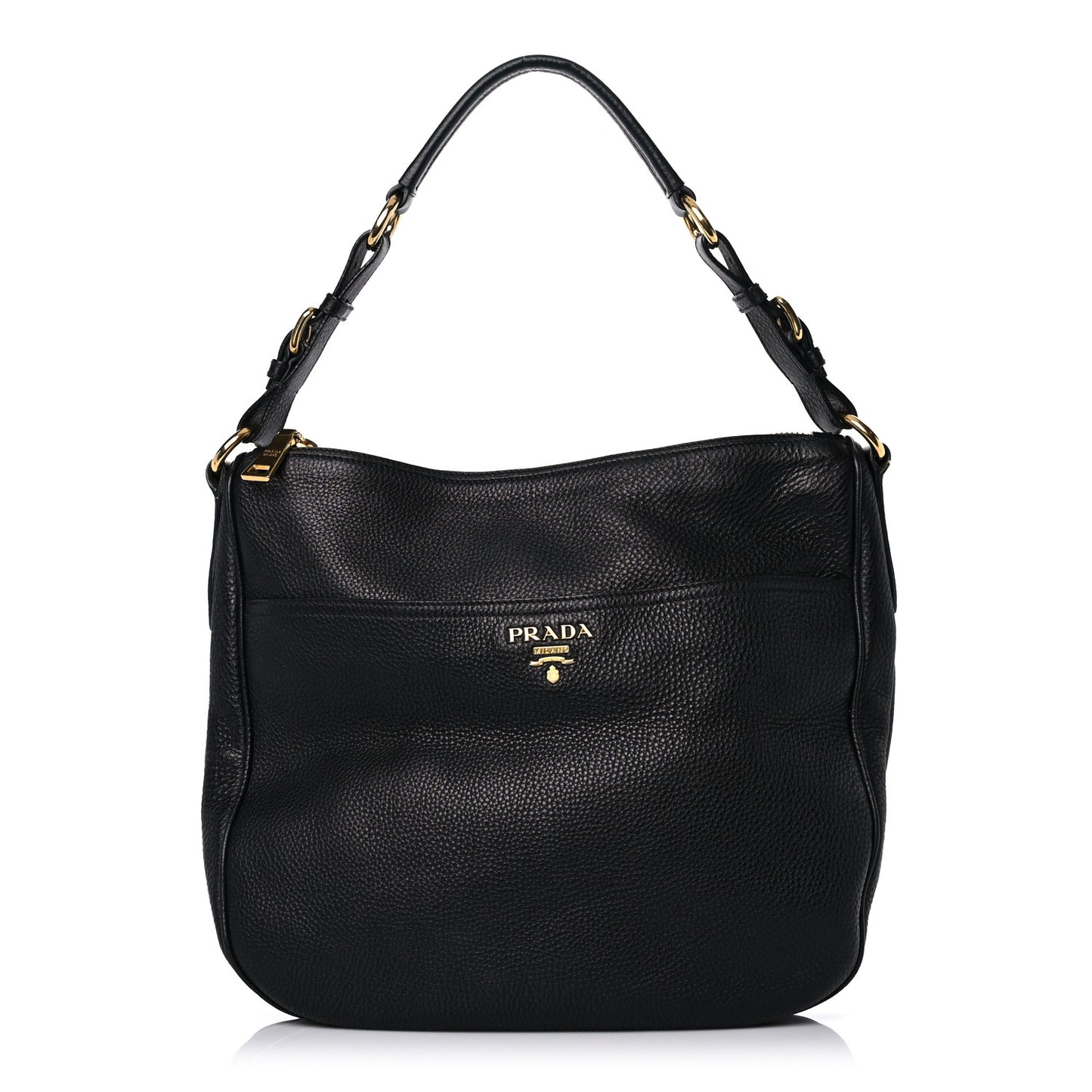 Vitello Daino Sacca Hobo Black