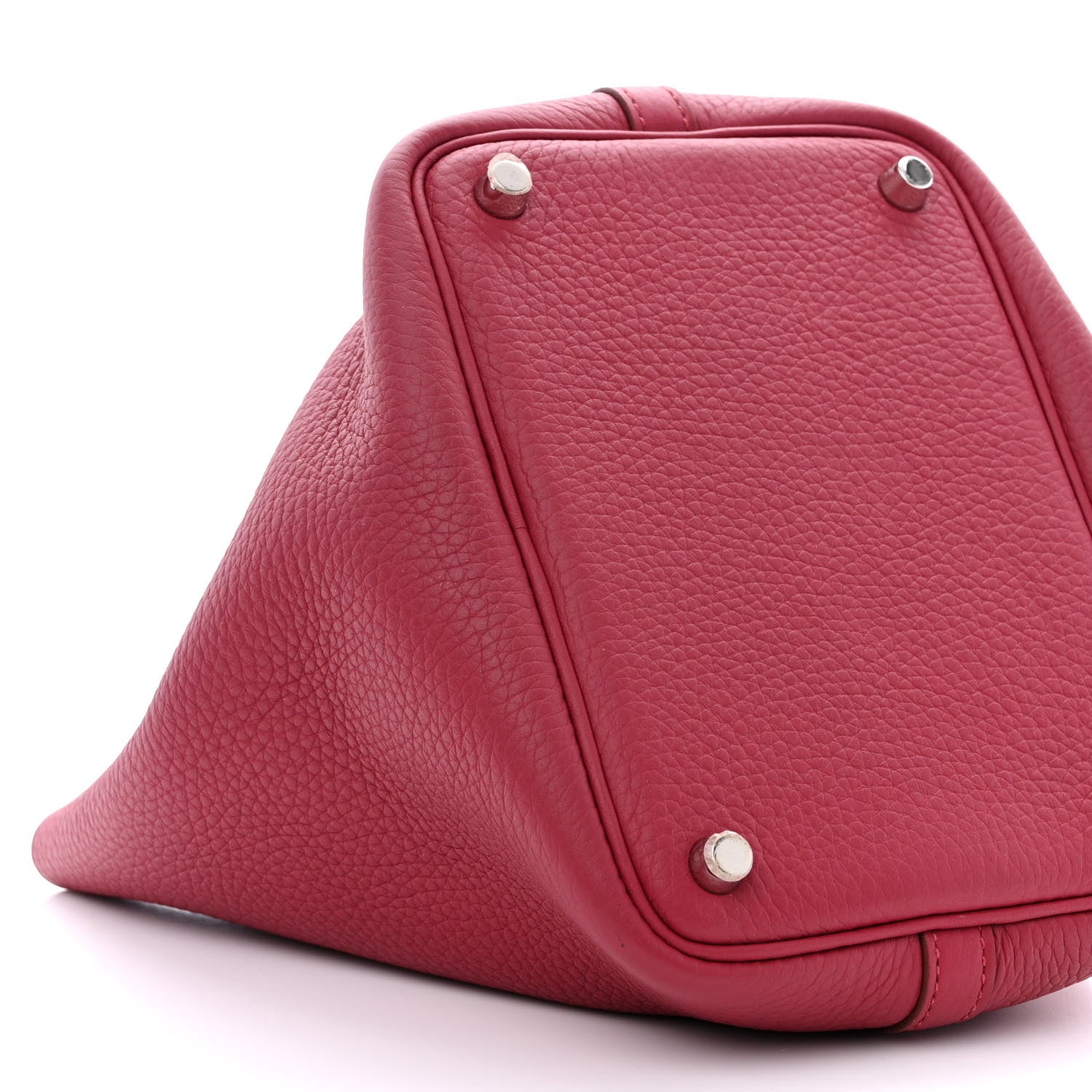 Hermes Taurillon Clemence Picotin Lock 18 PM Rubis 9 of 10