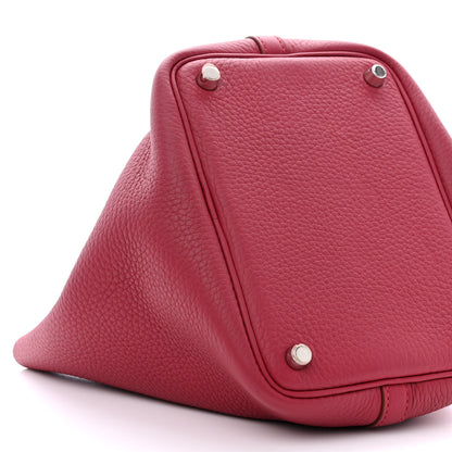 Hermes Taurillon Clemence Picotin Lock 18 PM Rubis 9 of 10