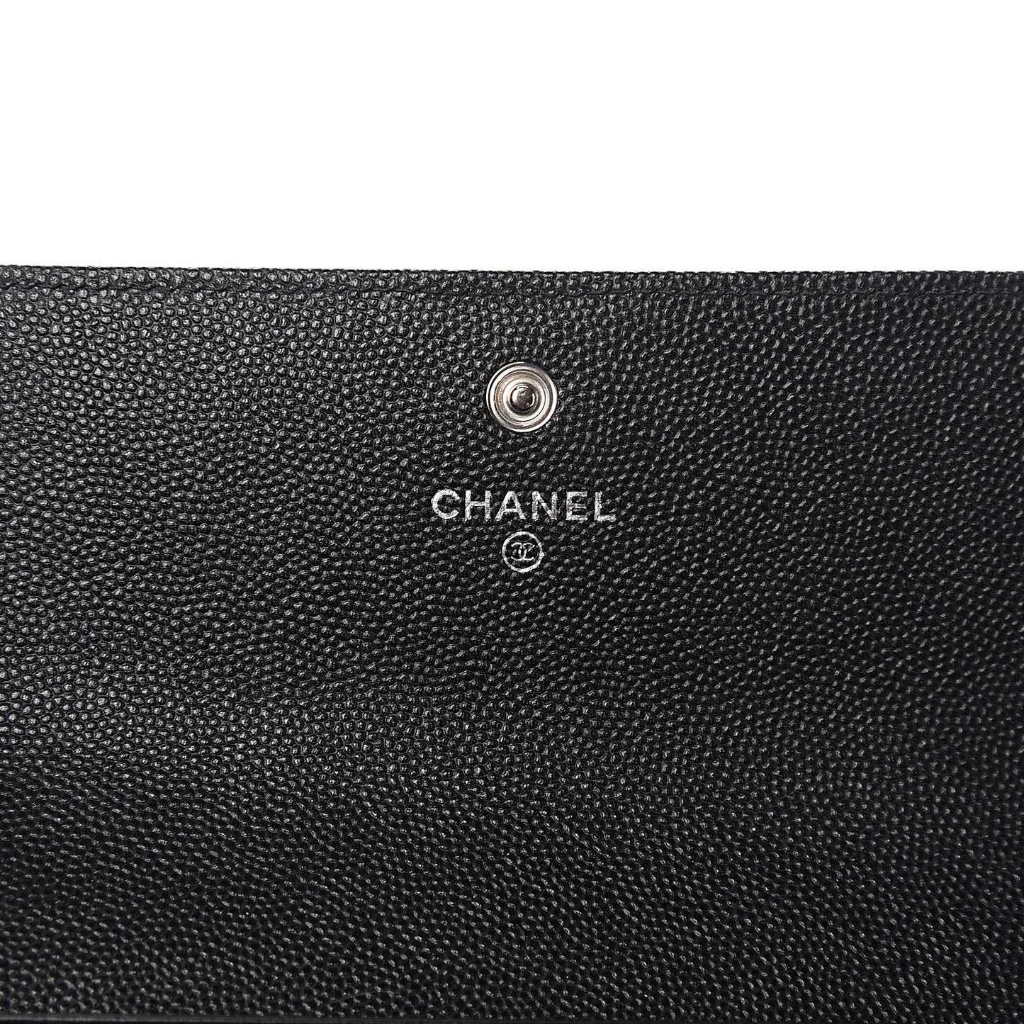 Caviar Quilted Boy Flap Wallet Black