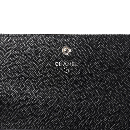 Chanel Caviar Quilted Boy Flap Wallet Black 5 of 8