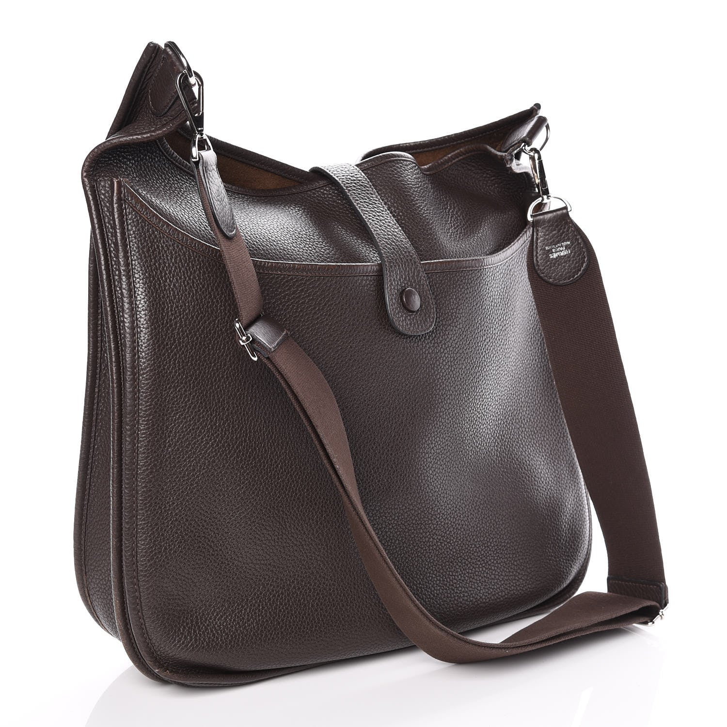 Hermes Taurillon Clemence Evelyne III TGM Chocolate 3 of 11