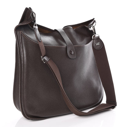 Hermes Taurillon Clemence Evelyne III TGM Chocolate 3 of 11