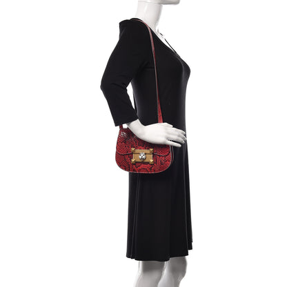 Gucci Elaphe Radiata Small Osiride Shoulder Bag Hibiscus Red 2 of 10