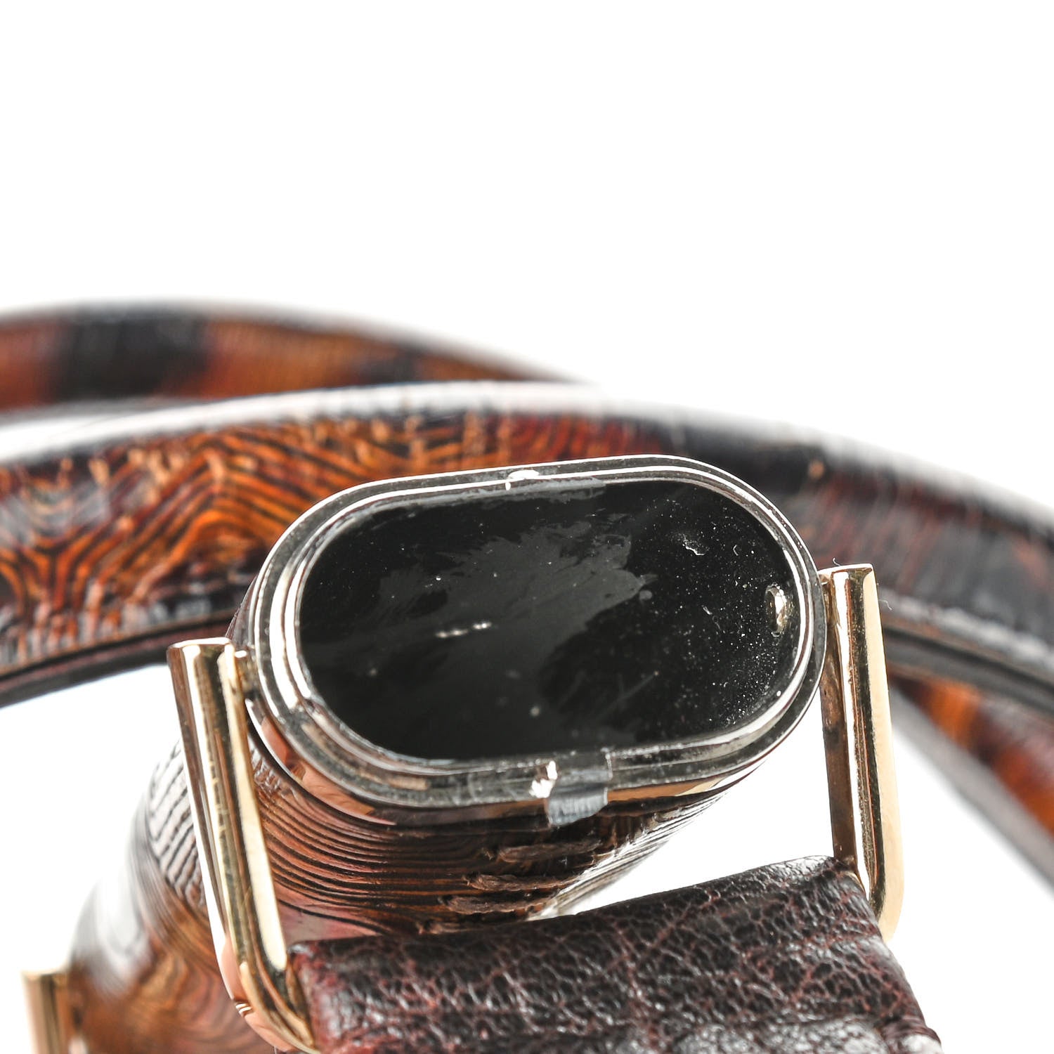 Fendi Zucca Nappa Nuvolata Vitello Tortuga Spy Tobacco Moro 9 of 9