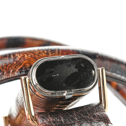 Fendi Zucca Nappa Nuvolata Vitello Tortuga Spy Tobacco Moro 9 of 9