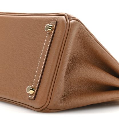 Hermes Togo Birkin 25 Gold 10 of 11