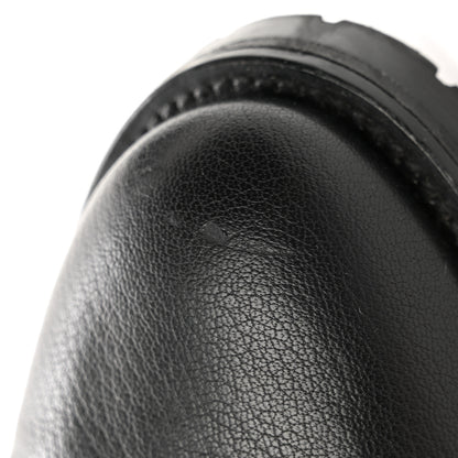 Jimmy Choo Grainy Calfskin Crystal Bren Flat Ankle Booties 36.5 Black 12 of 12