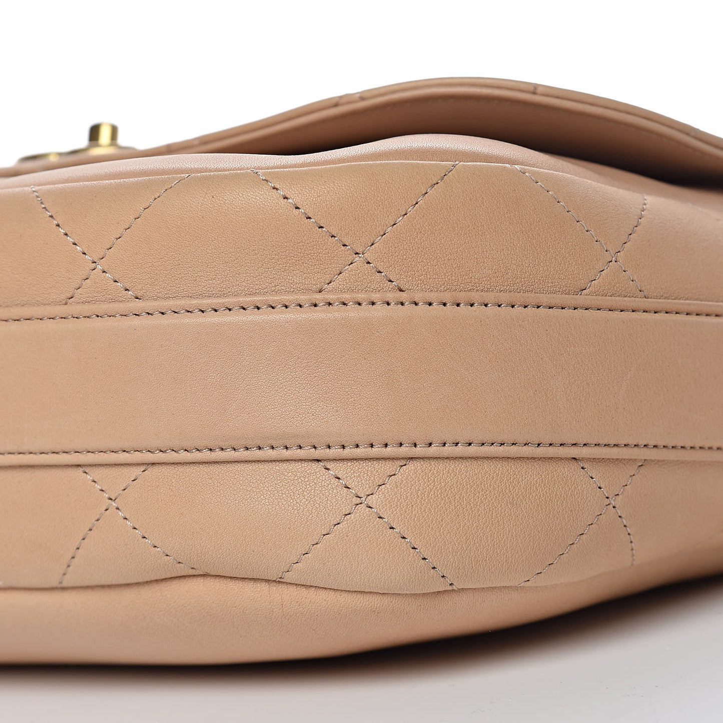 Calfskin Stitched Small Paris in Rome Messenger Beige