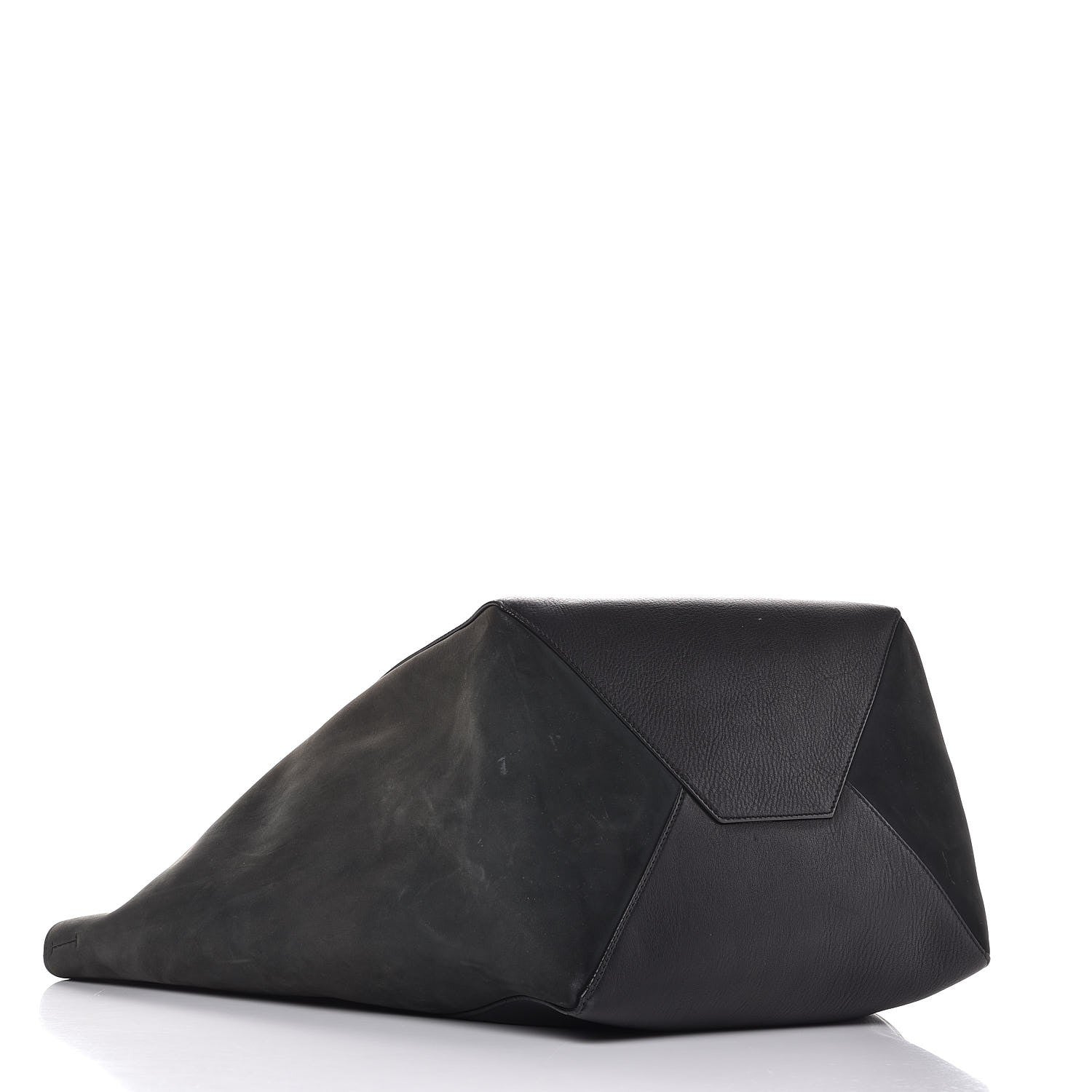 Celine Lambskin Horizontal Cabas Black 5 of 16