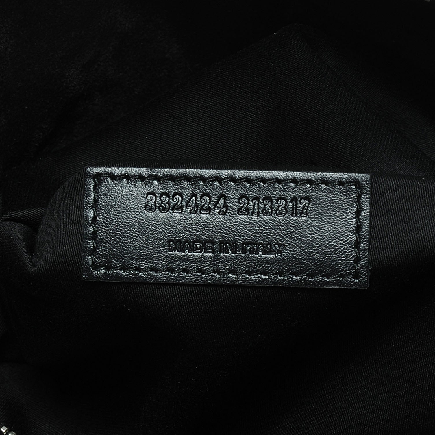 Saint Laurent Leather Studded Duffle 6 Black 8 of 8