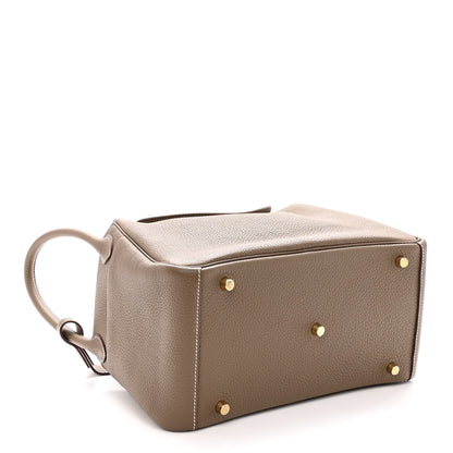 Hermes Taurillon Clemence Lindy 30 Etoupe 4 of 10